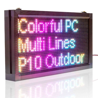 LEIDEN van de winkel OPEN Vertoning Programmeerbare het Scrollen Waterdichte Berichttekens P10RGB