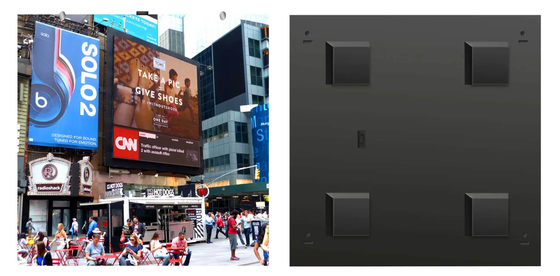Front Service Screen Outdoor-van de LEIDENE de Module Reclamevertoning P8RGB 320X320MM