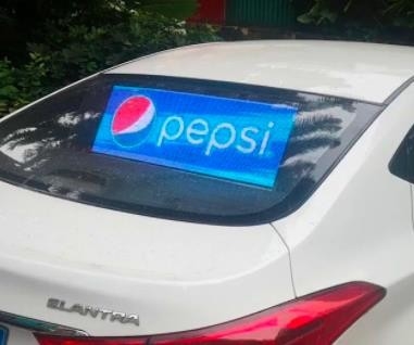 Taxi Transparante Geleide Vertoning voor Achterruit, het Digitale Scherm van het Reclameautoraam