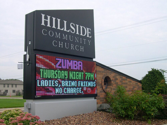 P10 Hoge helderheid Kerk Led-schermen Display Outdoor Advertising Board