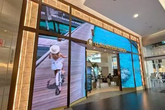 Customized Pixel Pitch LED Window Display Signs Aluminum Frame Seamless Design High Brightness Digital Signage Solutions