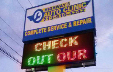 Buiten LED-borden voor winkelreclame, P5RGB waterdicht LED-scherm video-weergave