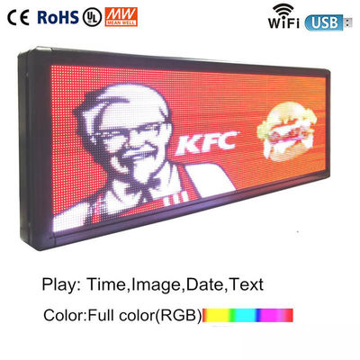 De Tekens van de het Venstervertoning van het reclamebericht leiden schepen Volledig Kleuren110v 220V Voltage in
