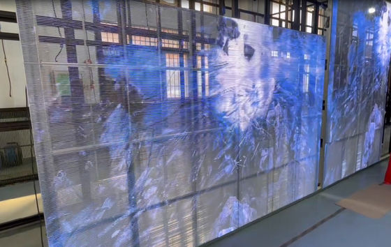 Zijverlichting P3.91-7.8 Transparant LED-scherm