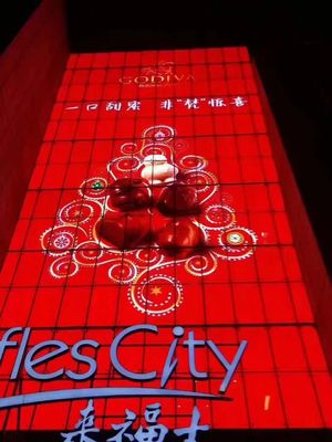 Voorverlichting door het scherm P3.91