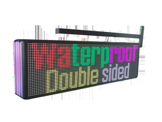 RGB volledige kleur Programmeerbare het Scrollen LEIDENE Tekens voor Winkel Reclame