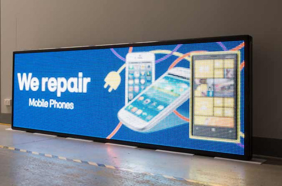 Van de video Programmeerbare LEIDENE het Vensterinstallatie 600w Tekenraad P10